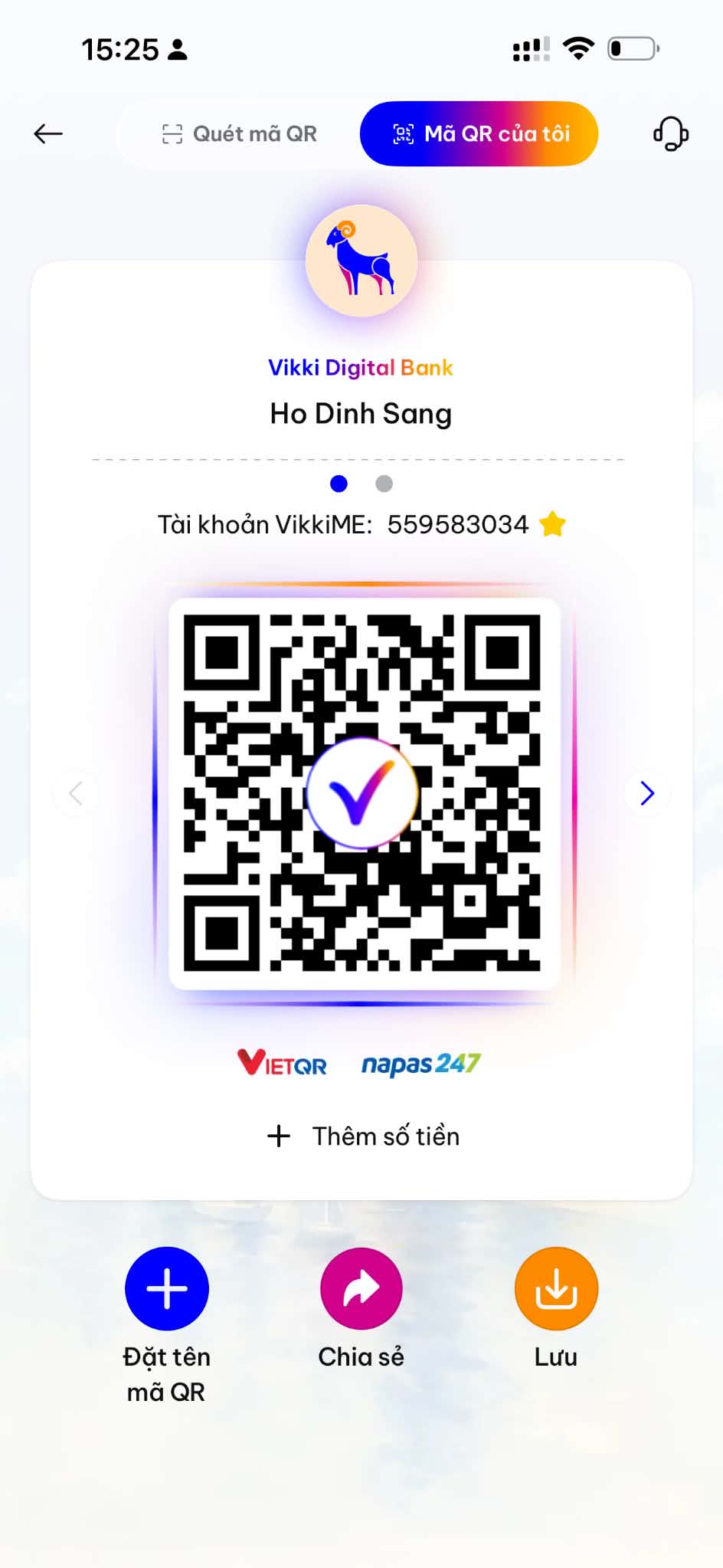 QR Code Chuyển Khoản Vikki